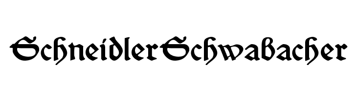 SchneidlerSchwabacher Font