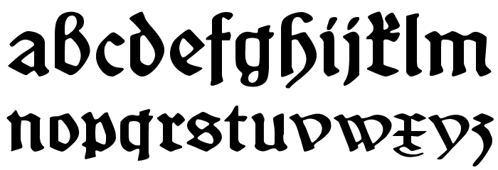 SchneidlerSchwabacher Font LOWERCASE