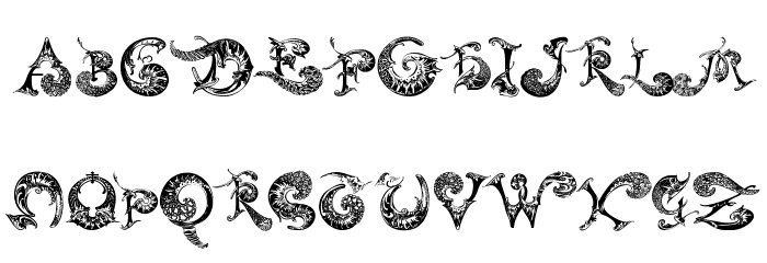 SchnoerkelCaps Font LOWERCASE