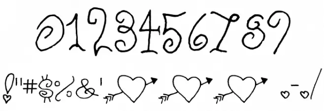 Schnookums Font OTHER CHARS