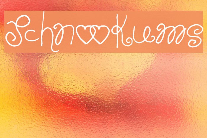 Schnookums Font examples
