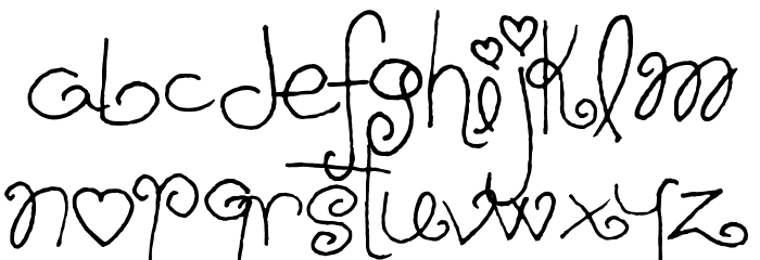 Schnookums Font LOWERCASE