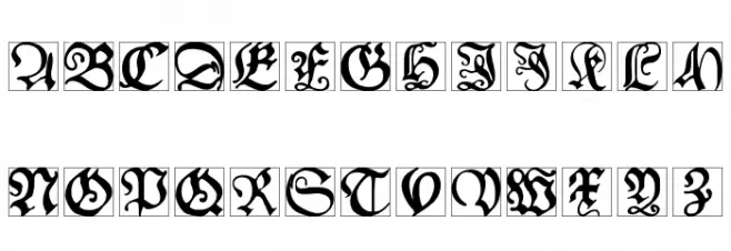 SchoenspergerCaps フォント 大文字