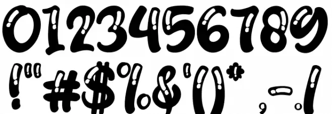 Schofield Outline Font OTHER CHARS