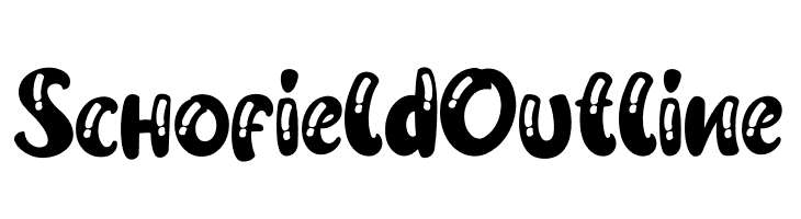 Schofield Outline  Fuentes Gratis Descargar