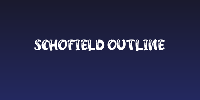 Schofield Outline Social Header