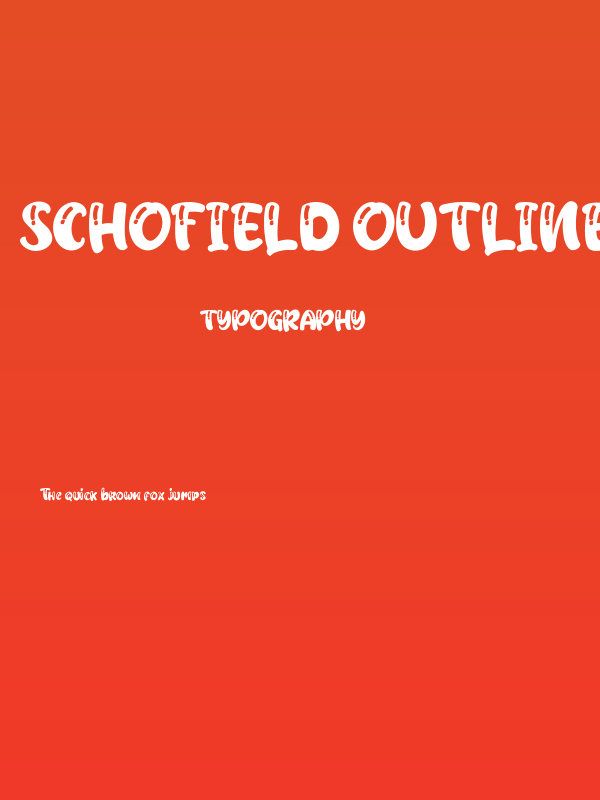 Schofield Outline Poster