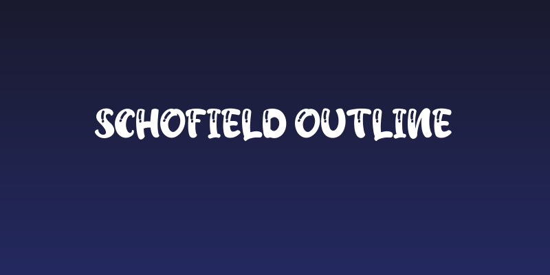 Schofield Outline Social Header