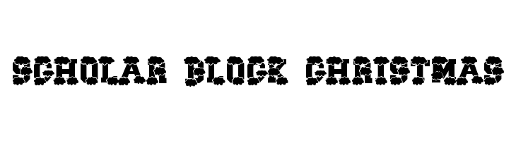 Scholar Block Christmas Fuentes Gratis Descargar