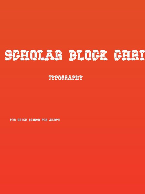 Scholar Block Christmas Poster