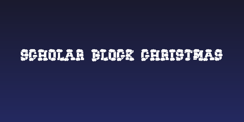 Scholar Block Christmas Social Header
