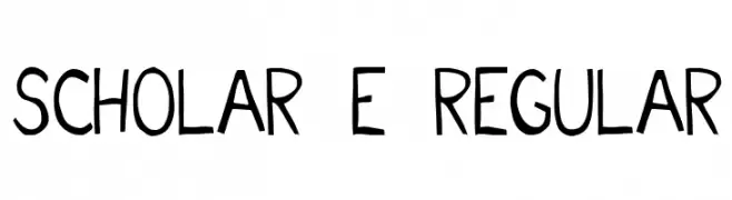 Scholar E Regular  Fuentes Gratis Descargar