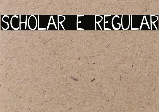 Scholar E Regular Example 1