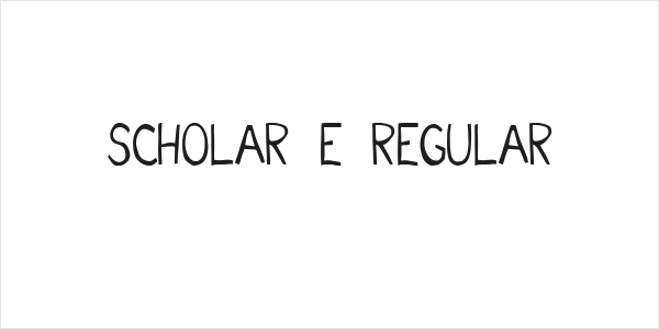 Scholar E Regular Logo