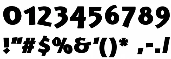 Schonan-Black Font OTHER CHARS