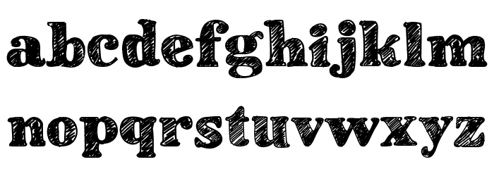 School Book New Font LOWERCASE