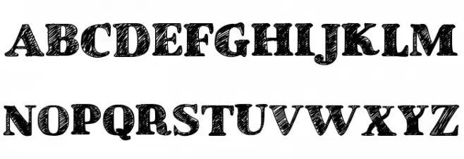 School Book New Schriftart Groß