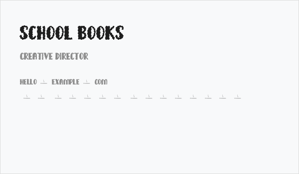 School Books Business Card