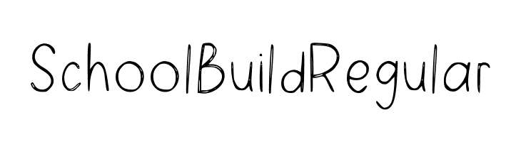 School Build Regular  フリーフォントのダウンロード