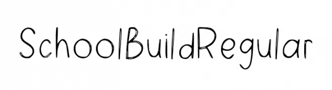 School Build Regular 字体