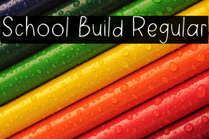 School Build Regular Example 3