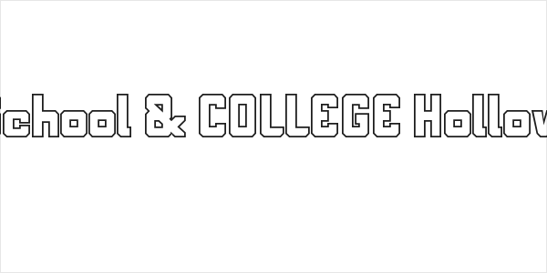 School & COLLEGE Hollow Logo