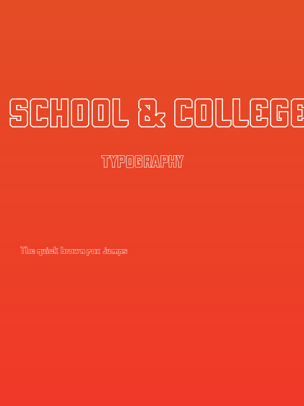 School & COLLEGE Hollow Poster