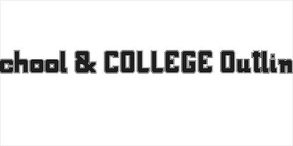 School & COLLEGE Outline Logo