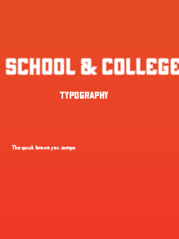 School & COLLEGE Outline Poster