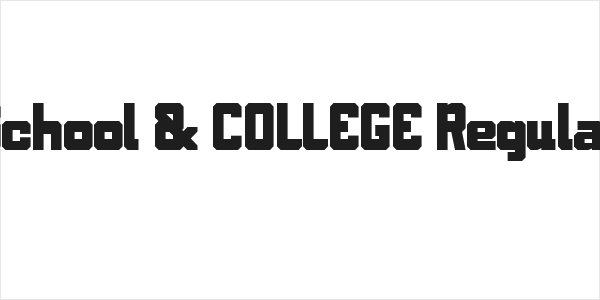 School & COLLEGE Regular Logo
