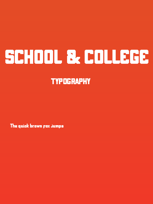 School & COLLEGE Regular Poster
