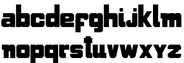 School & COLLEGE Regular Font LOWERCASE