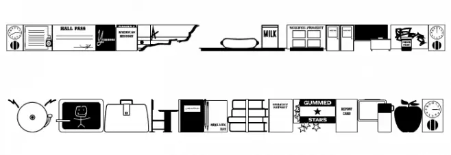 School Daze JL फ़ॉन्ट लोअरकेस