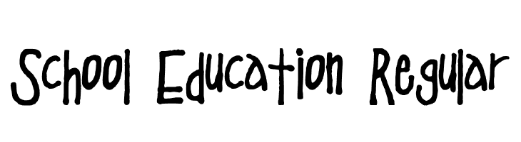 School Education Regular  免费字体下载