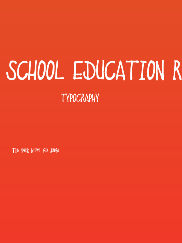 School Education Regular Poster