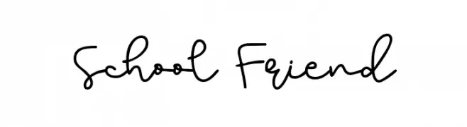 School Friend Schriftart