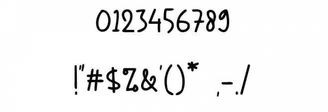 School Friend Schriftart Anderer Schreiben