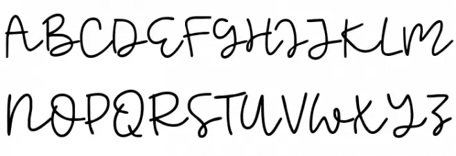 School Friend Schriftart Groß