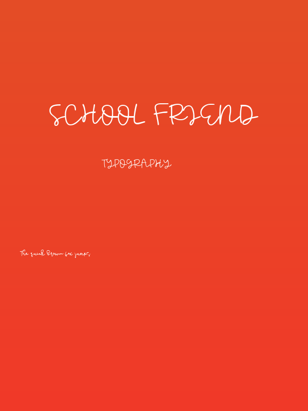 School Friend Poster