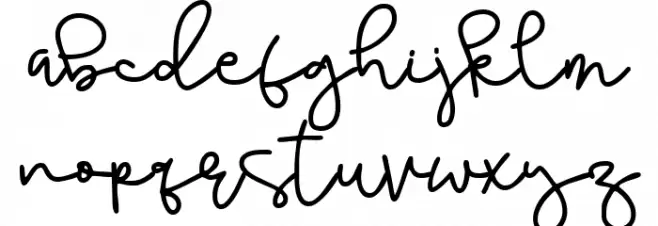 School Friend Schriftart Kleinbuchstaben