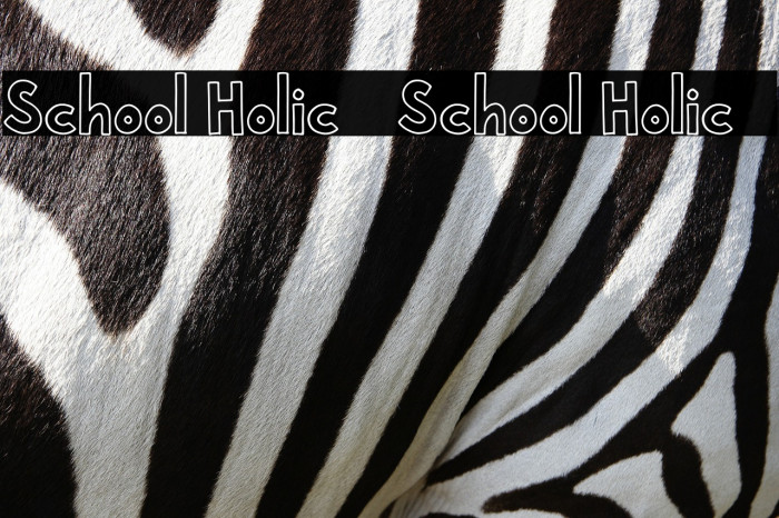 School Holic 1 School Holic 1 Font examples