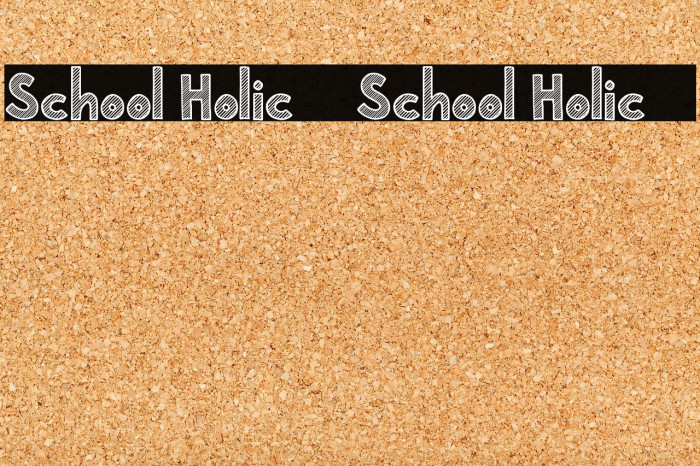School Holic 2 School Holic 2 Font examples