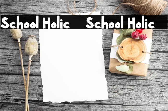 School Holic 3 School Holic 3 Font examples