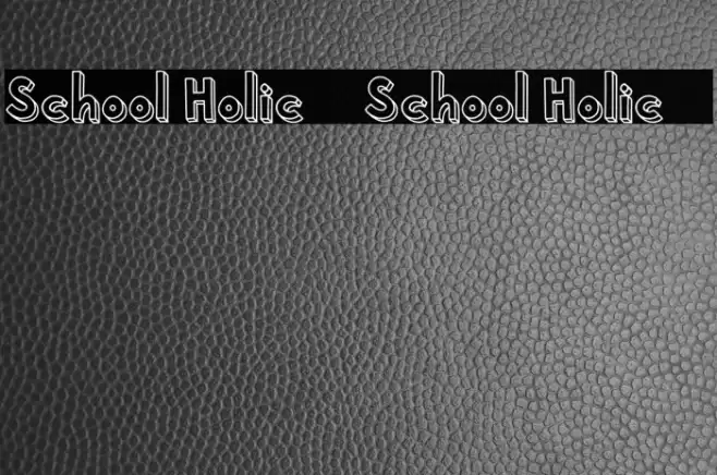 School Holic 4 School Holic 4 Font examples