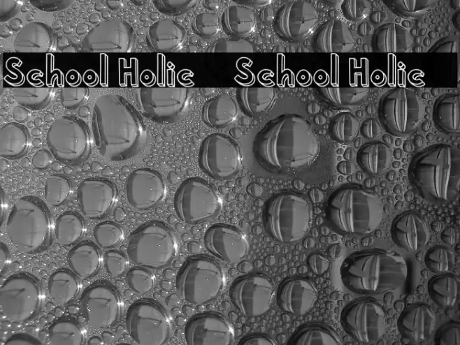 School Holic 4 School Holic 4 Font examples