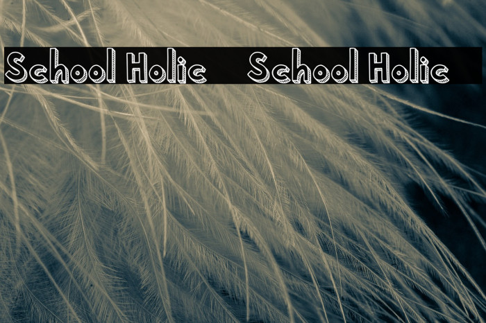 School Holic 5 School Holic 5 Font examples
