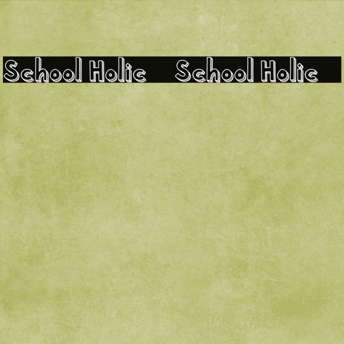 School Holic 5 School Holic 5 Font examples