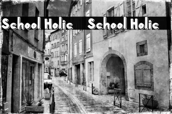 School Holic 7 School Holic 7 Font examples
