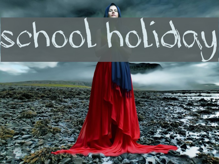School Holiday Font examples