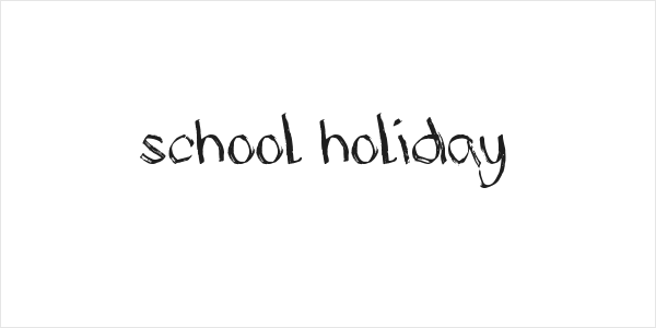 School Holiday Logo